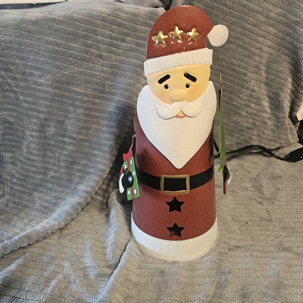 Scentsy Red and White Santa Decor